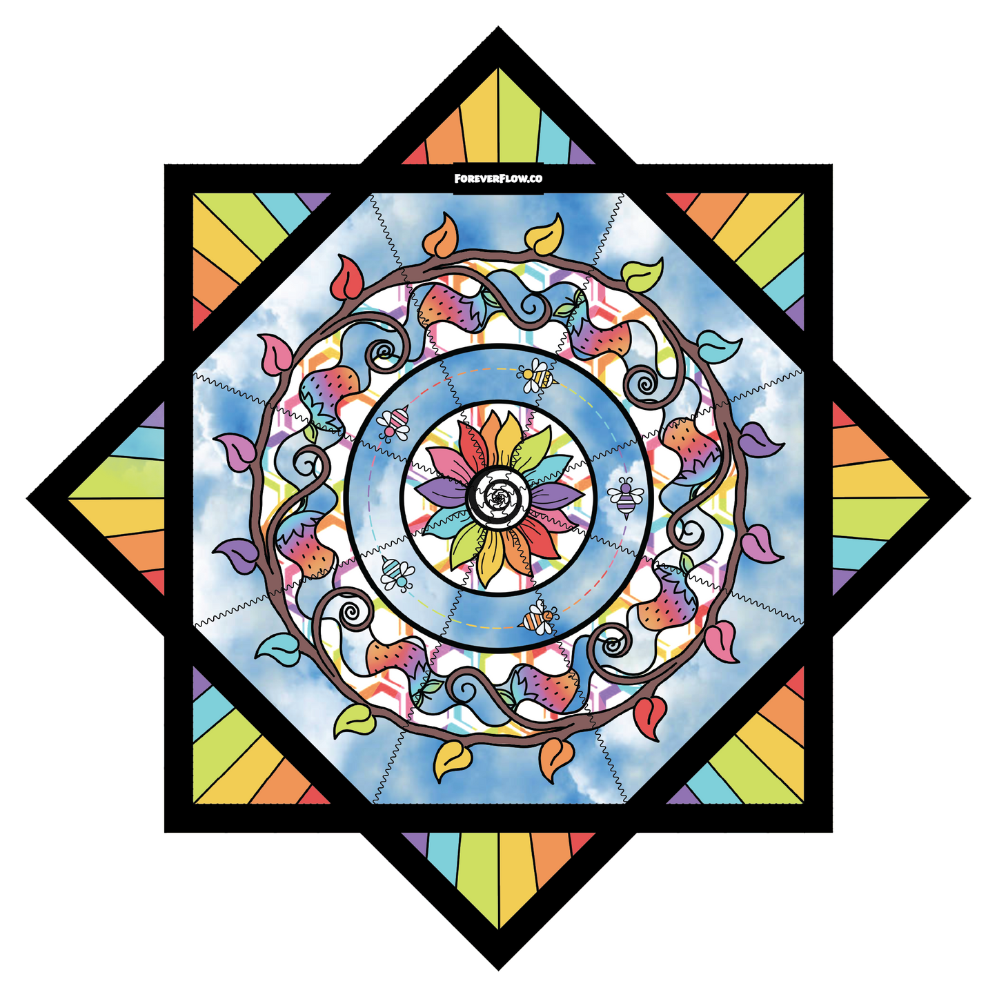 "Of Both Worlds" Artwork by David Urias – Forever FlowStar 26"