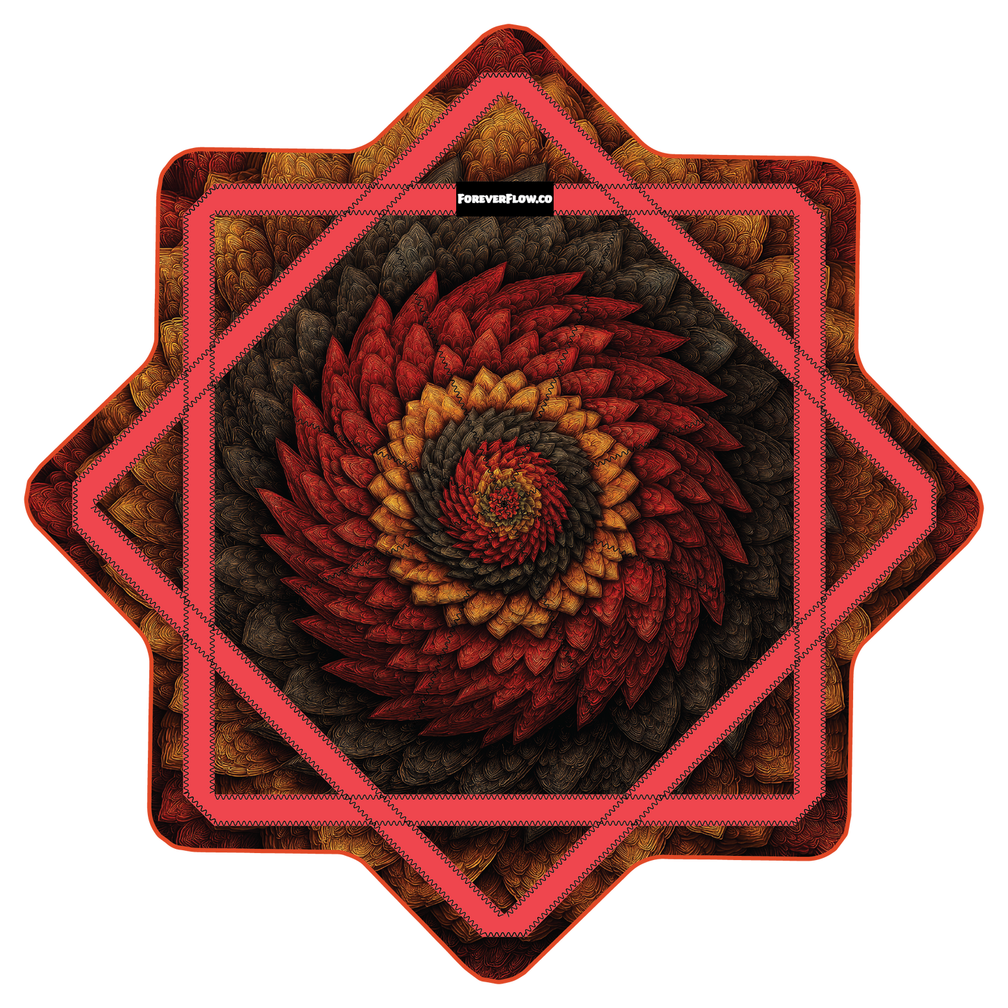 Feather Scales –  Stash Star - Velcro Pocket (Ready To Ship)