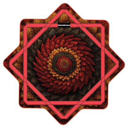 Feather Scales –  Stash Star - Velcro Pocket (Ready To Ship)