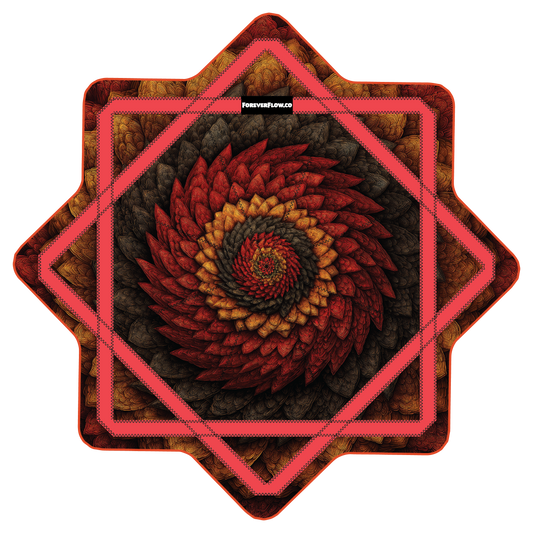 Feather Scales –  Stash Star - Velcro Pocket (Ready To Ship)