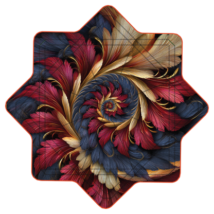 Feather Scales –  Stash Star - Velcro Pocket (Ready To Ship)