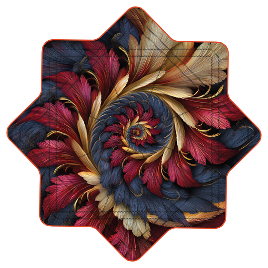 Feather Scales –  Stash Star - Velcro Pocket (Ready To Ship)