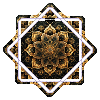 Flower Fox –  Stash Star - Velcro Pocket (Ready To Ship)