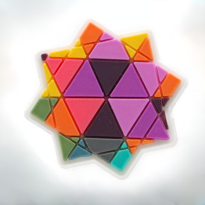 Triangle FlowStar Croc Charm