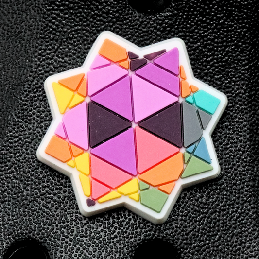 Triangle FlowStar Croc Charm