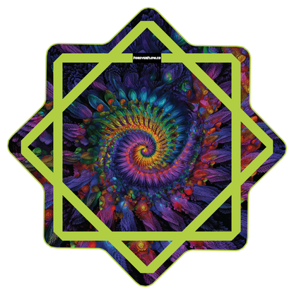 Fractal Feather –  GlowStar- LED Light Up 26" (Ships By Nov. 10th)