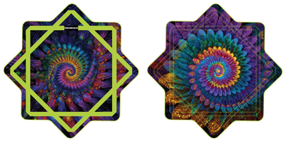 Fractal Feather –  GlowStar- LED Light Up 26" (Ships By Nov. 10th)