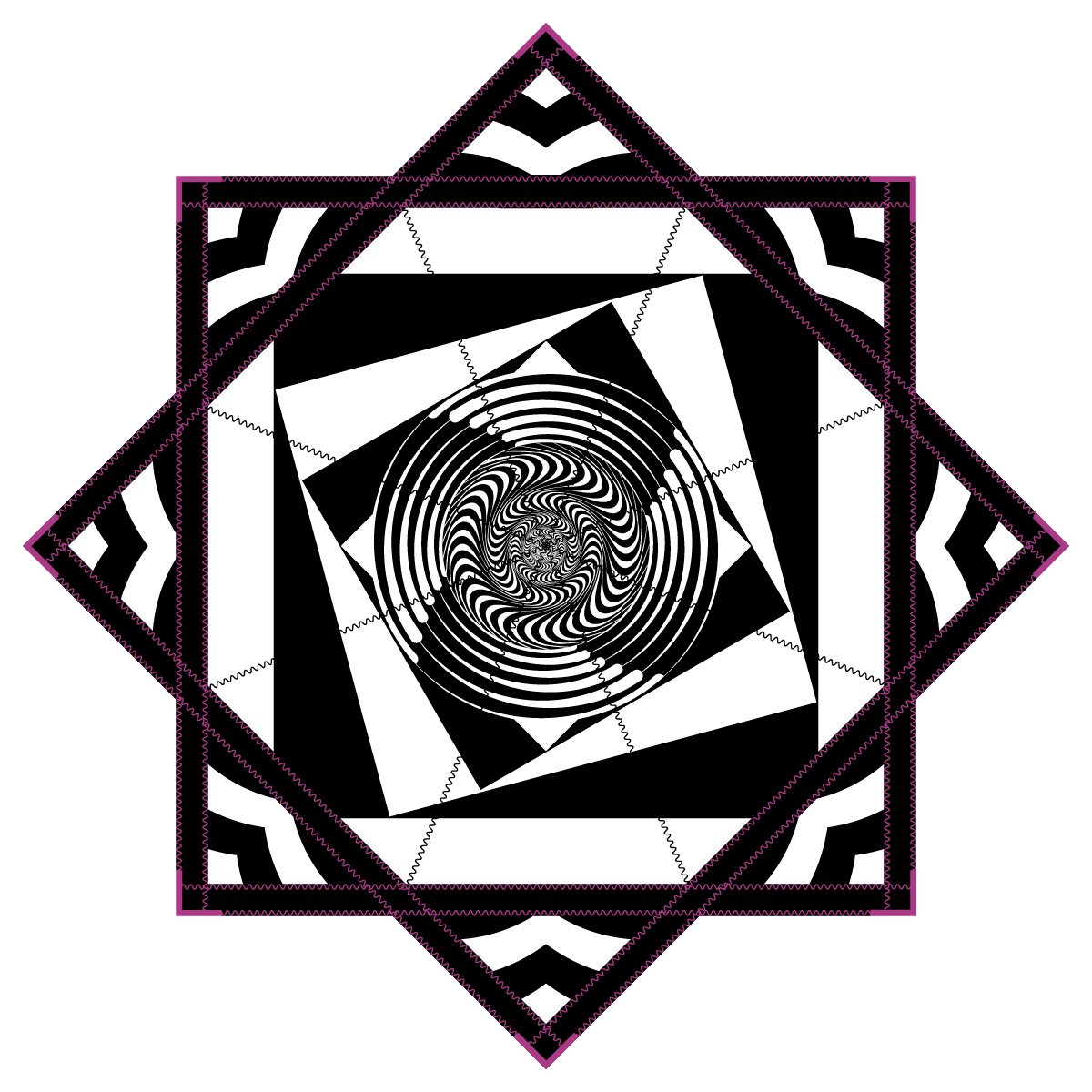 Fractal Vortex – JUMBO FlowStar 48" (Ready To Ship)