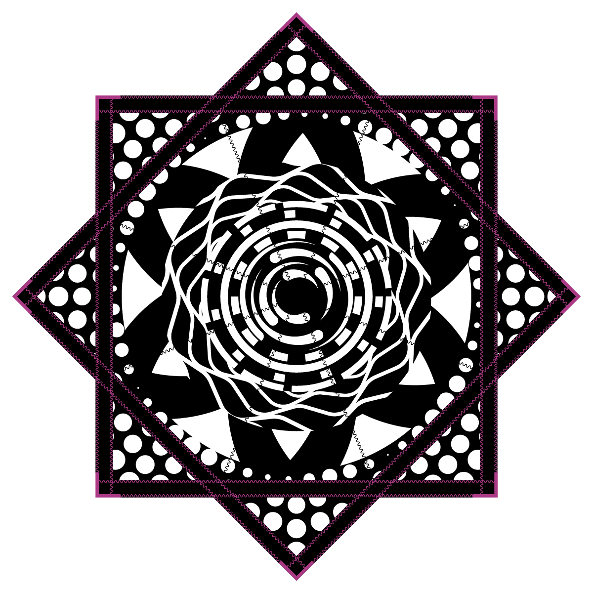 Fractal Vortex – JUMBO FlowStar 48" (Ready To Ship)