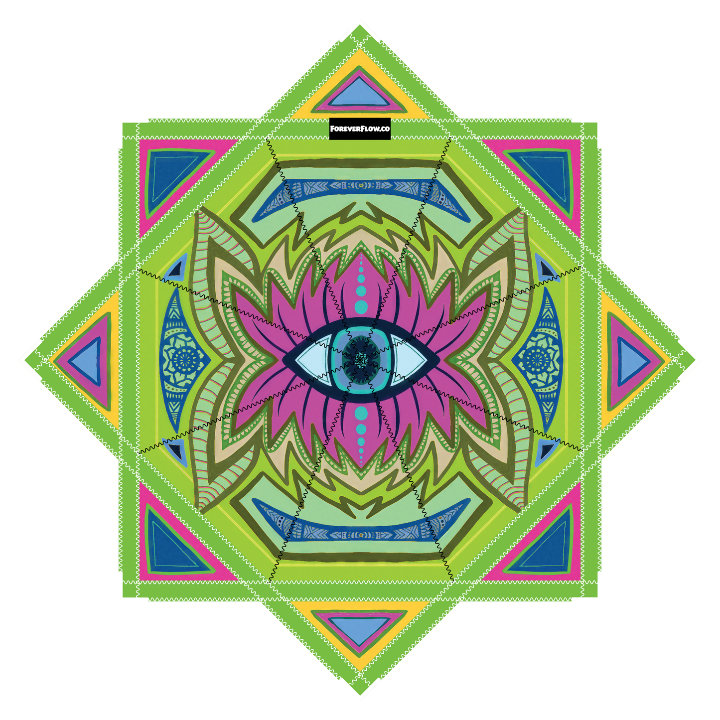 " Funkadelic Fractal " by Ashley Liberatore – Forever FlowStar 26" (Pre-Sale)