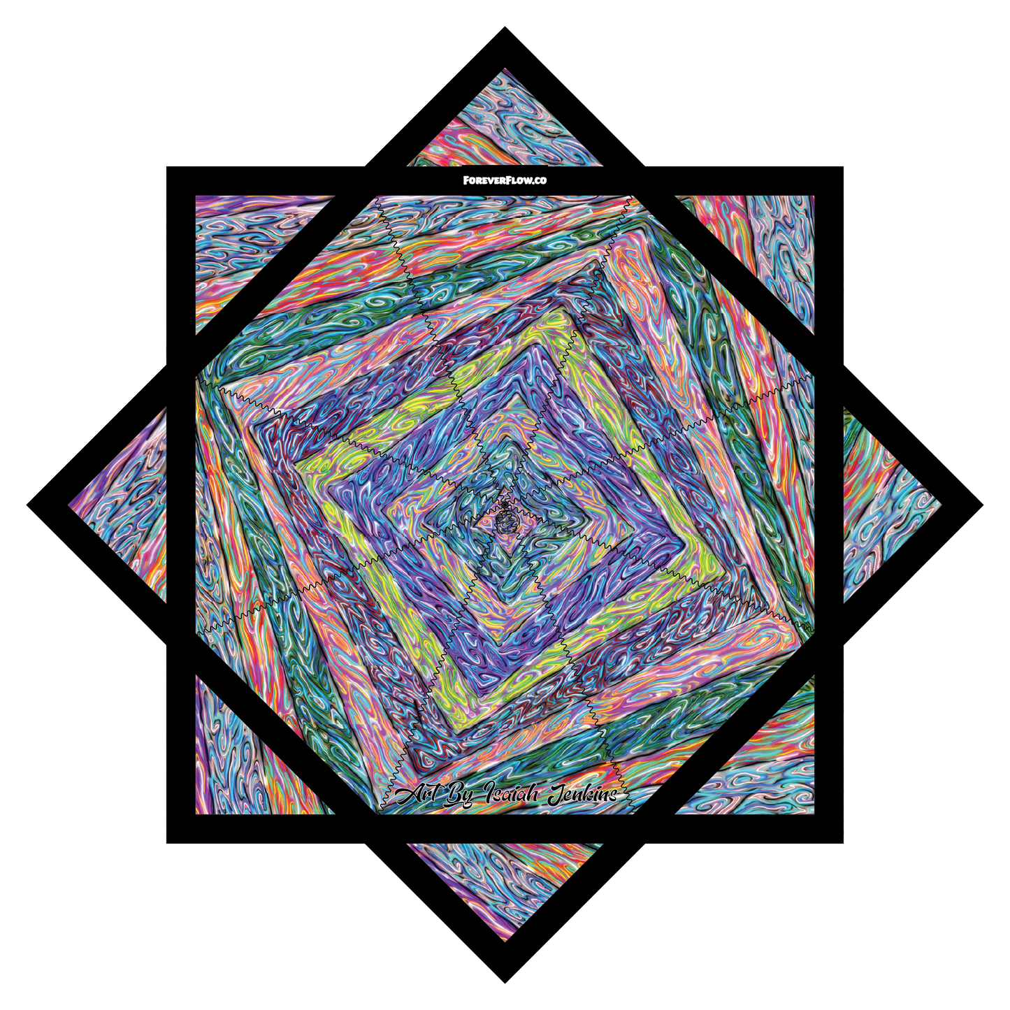 "Cosmic Bliss" Artwork by Isaiah Jenkins – Forever FlowStar 26"