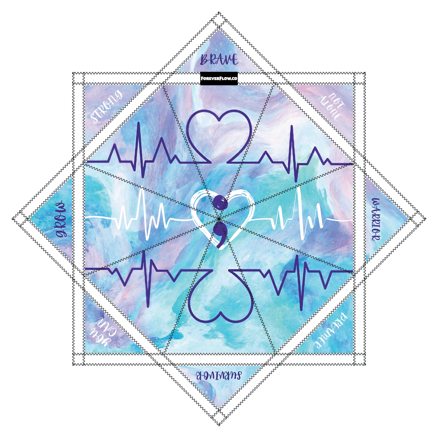 "Mental Health Matters" Artwork by Jordan Martin – Forever FlowStar 26"