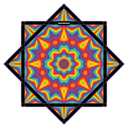Kaleidoscope Dreams – Petite FlowStar 20" (Ready to Ship)