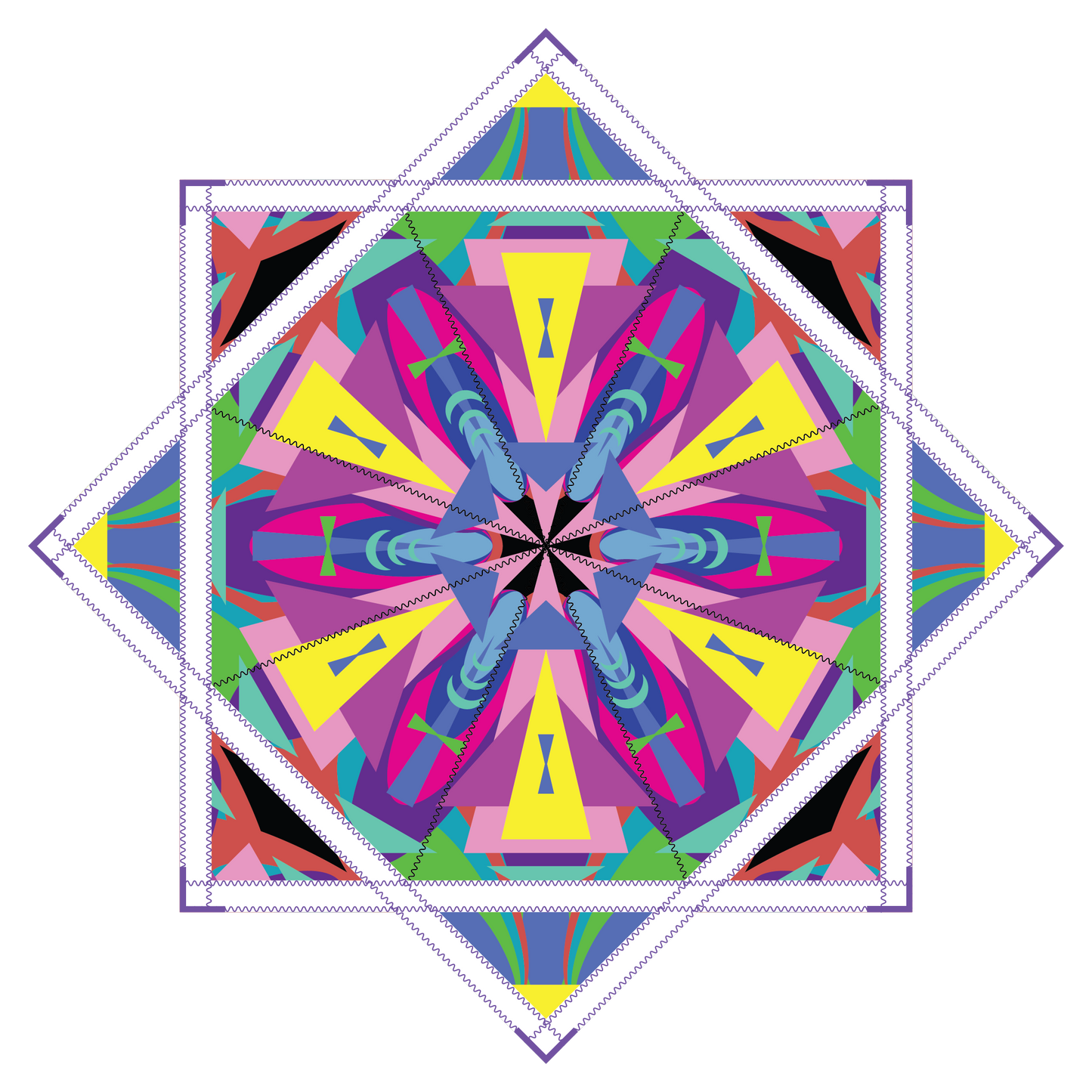 Kaleidoscope Dreams – Petite FlowStar 20" (Ready to Ship)