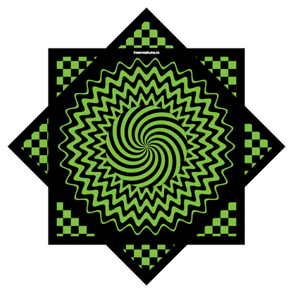 Lime Fractals – Forever FlowStar 26" (Ships By Jan. 10th)