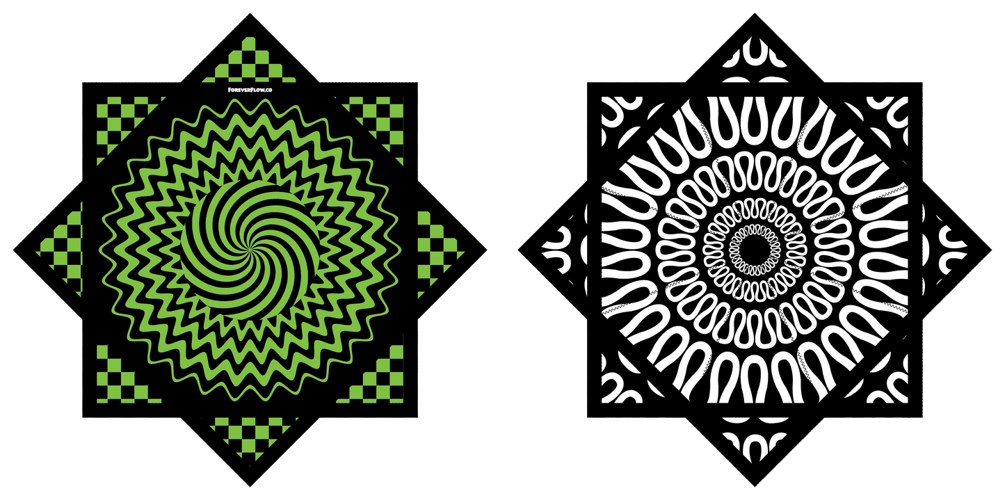 Lime Fractals – Forever FlowStar 26" (Ships By Jan. 10th)