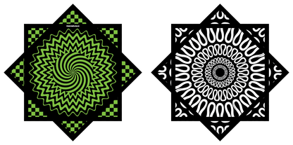 Lime Fractals – Forever FlowStar 26" (Ships By Jan. 10th)