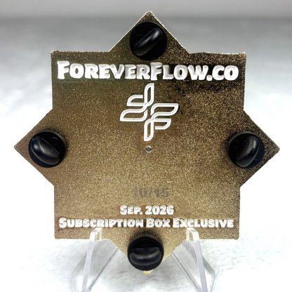 Neon Flow FlowStar Pin Gold Variant (Ready To Ship)