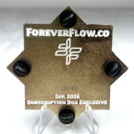 Neon Flow FlowStar Pin Gold Variant (Ready To Ship)