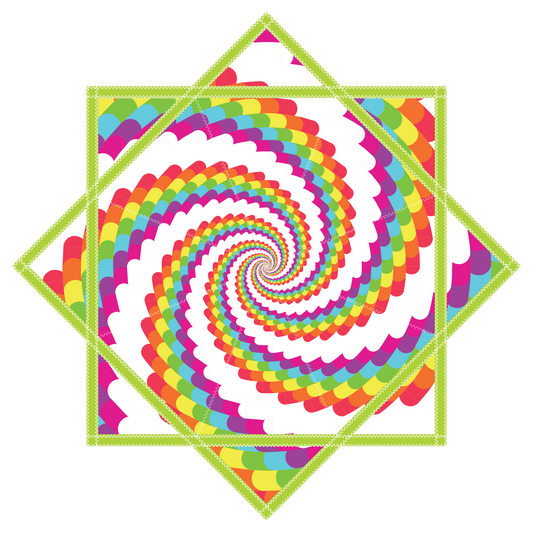 Rainbow Spiral – Jumbo 48" UV FlowStar