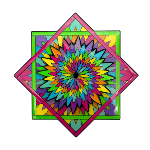 Neon Flow Spinning Lapel Pin
