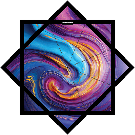 Painted Smoke Swirl – Jumbo 48" FlowStar (Ready To Ship)