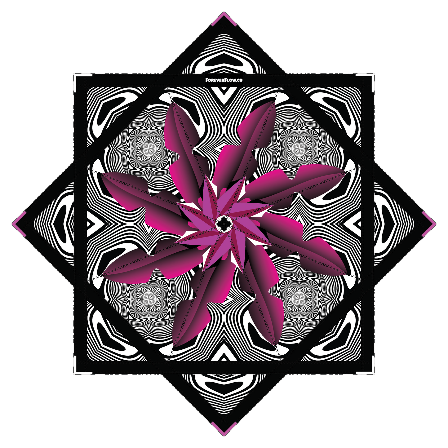 Pink Ninja – Mini FlowStar 24" (Ready To Ship)