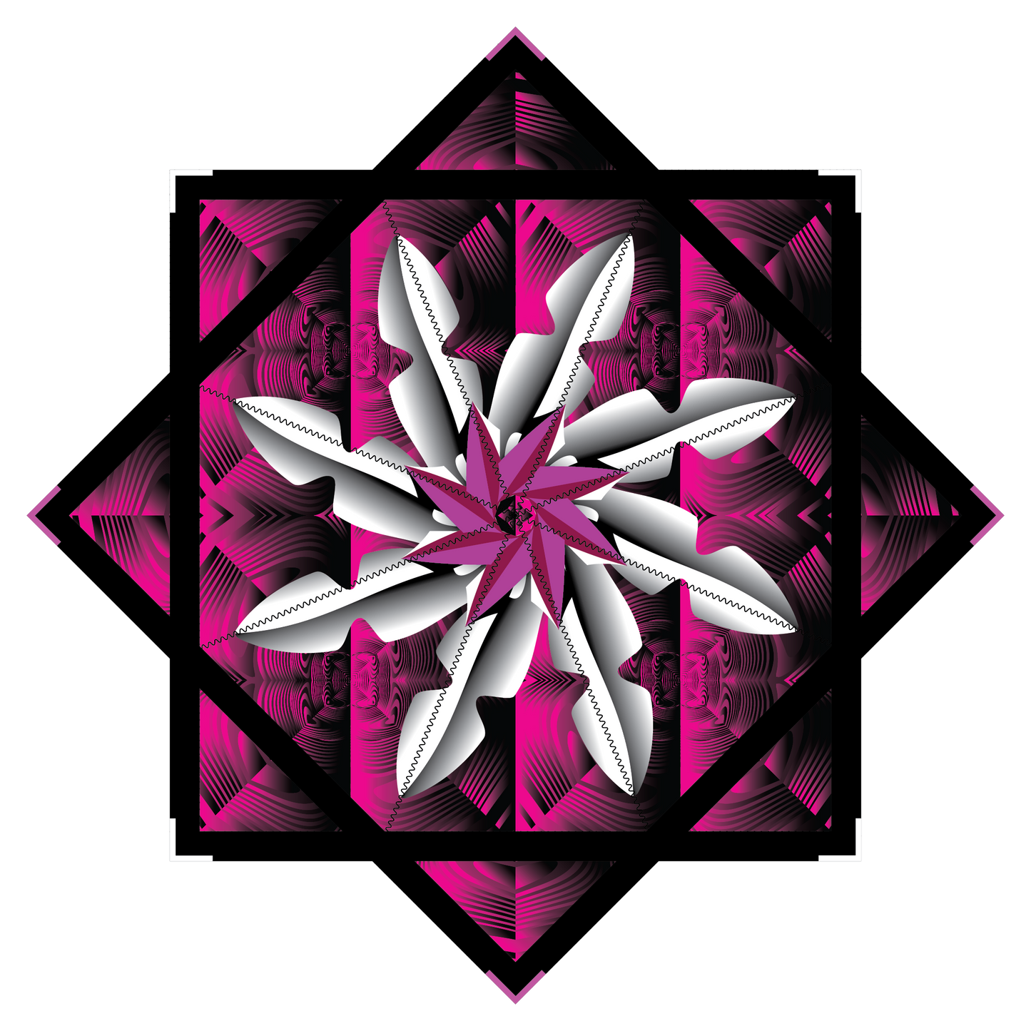 Pink Ninja – Mini FlowStar 24" (Ready To Ship)