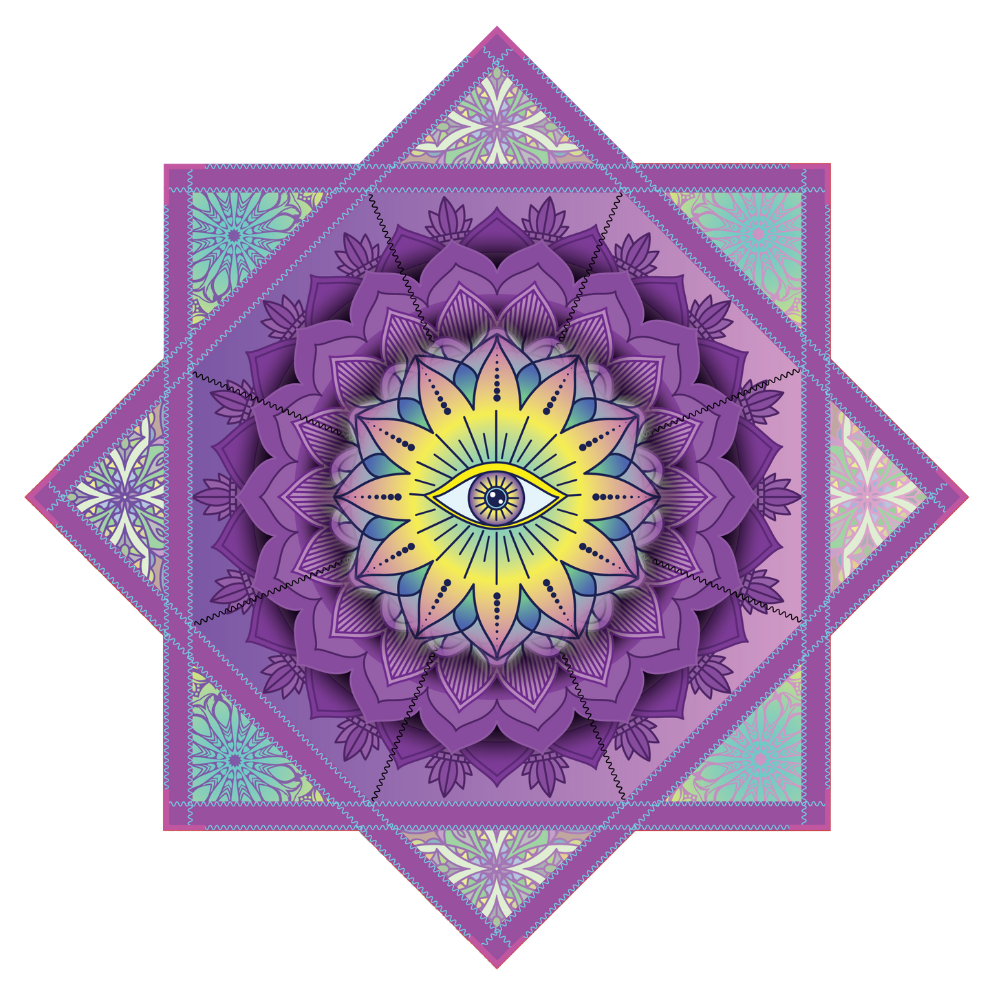 Purple Radiant – Mini FlowStar 24" (Ready to Ship)