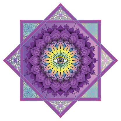 Purple Radiant – Mini FlowStar 24" (Ready to Ship)