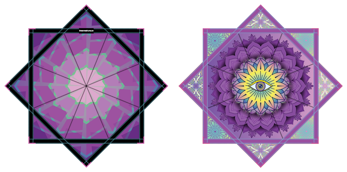 Purple Radiant – Mini FlowStar 24" (Ready to Ship)