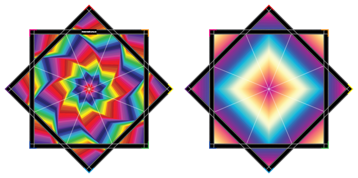 Radiant Rainbow – Mini FlowStar 24" (Ships By Feb. 20th)