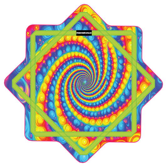 Rainbow Fractal Swirl –  GlowStar- LED Light Up 26" (Ready To Ship)