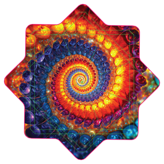Rainbow Fractal Swirl –  GlowStar- LED Light Up 26" (Ready To Ship)