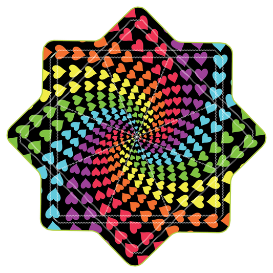 Rainbow Heart Switch –  GlowStar- LED Light Up 26" (Ready To Ship)