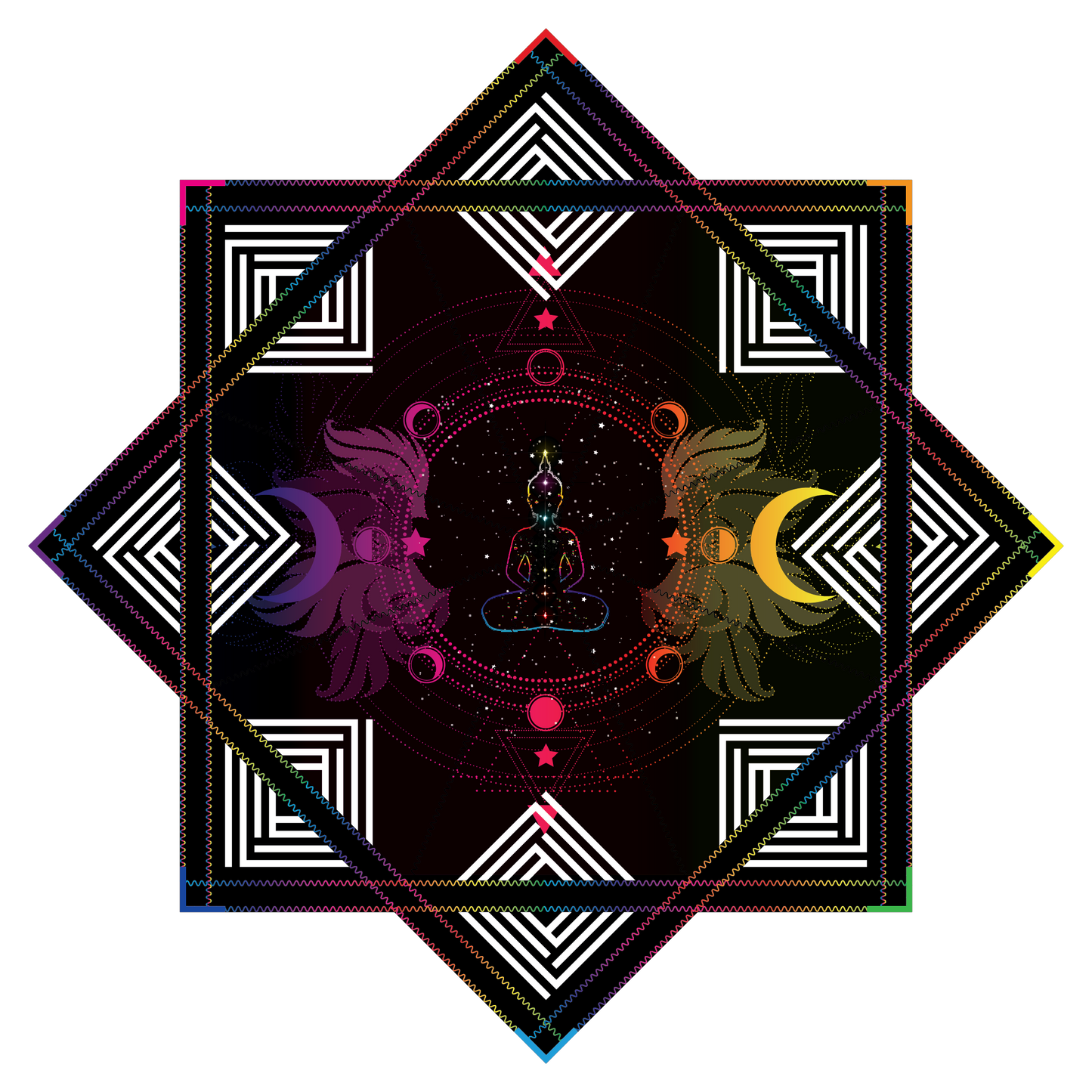 Rainbow Road – Forever FlowStar 26" (Ready To Ship)