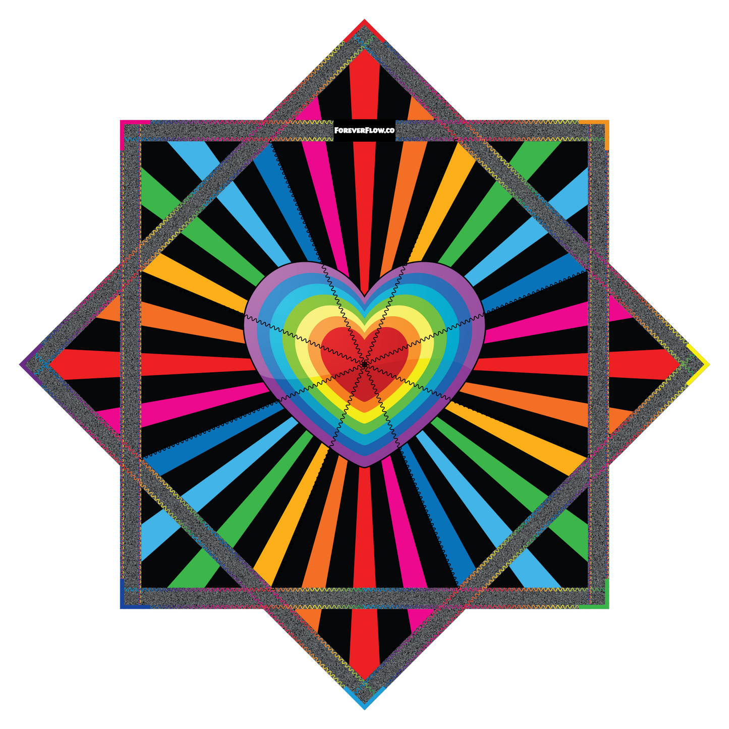Rainbow Sky Pride – Forever FlowStar 26" (Ready to Ship)