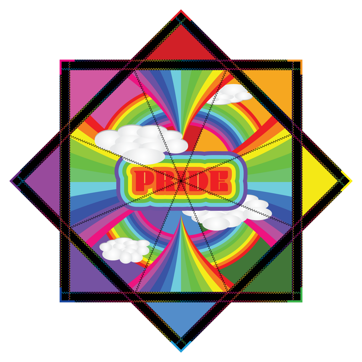 Rainbow Sky Pride – Forever FlowStar 26" (Ready to Ship)