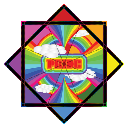 Rainbow Sky Pride – Forever FlowStar 26" (Ready to Ship)