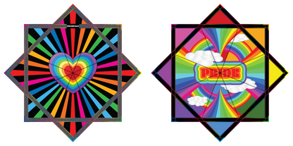 Rainbow Sky Pride – Forever FlowStar 26" (Ready to Ship)
