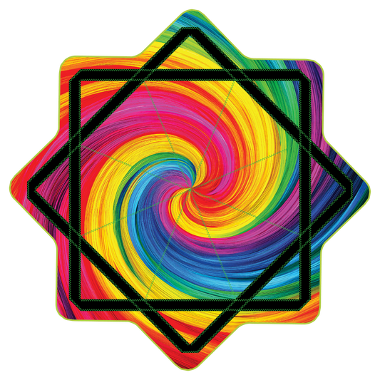 Rainbow Shell Swirl –  GlowStar- LED Light Up 26" (Ready To Ship)