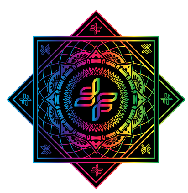 Rainbow Anodized Logo Spinner Pin