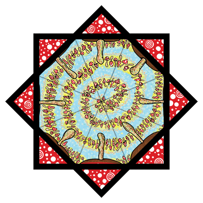 "Funky Fungi" Artwork by Reese Stewart– Forever FlowStar 26" (Pre-Sale)