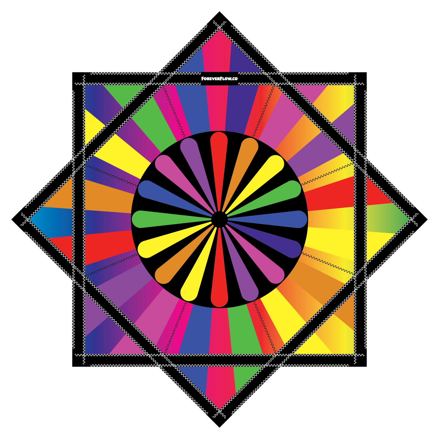 Round Rainbow – Forever FlowStar 26" (Ready To Ship-Drops Aug. 20th)