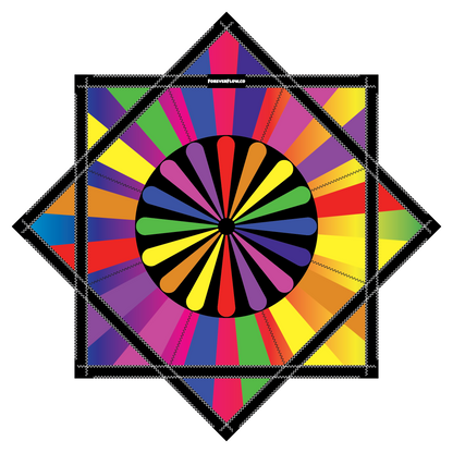 Round Rainbow – Forever FlowStar 26" (Ready To Ship-Drops Aug. 20th)
