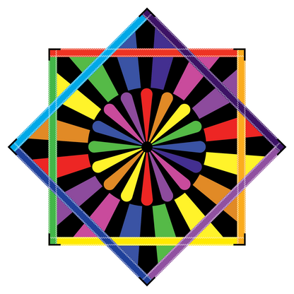 Round Rainbow – Travel FlowStar 14" (Ready To Ship-Drops Aug. 20th)