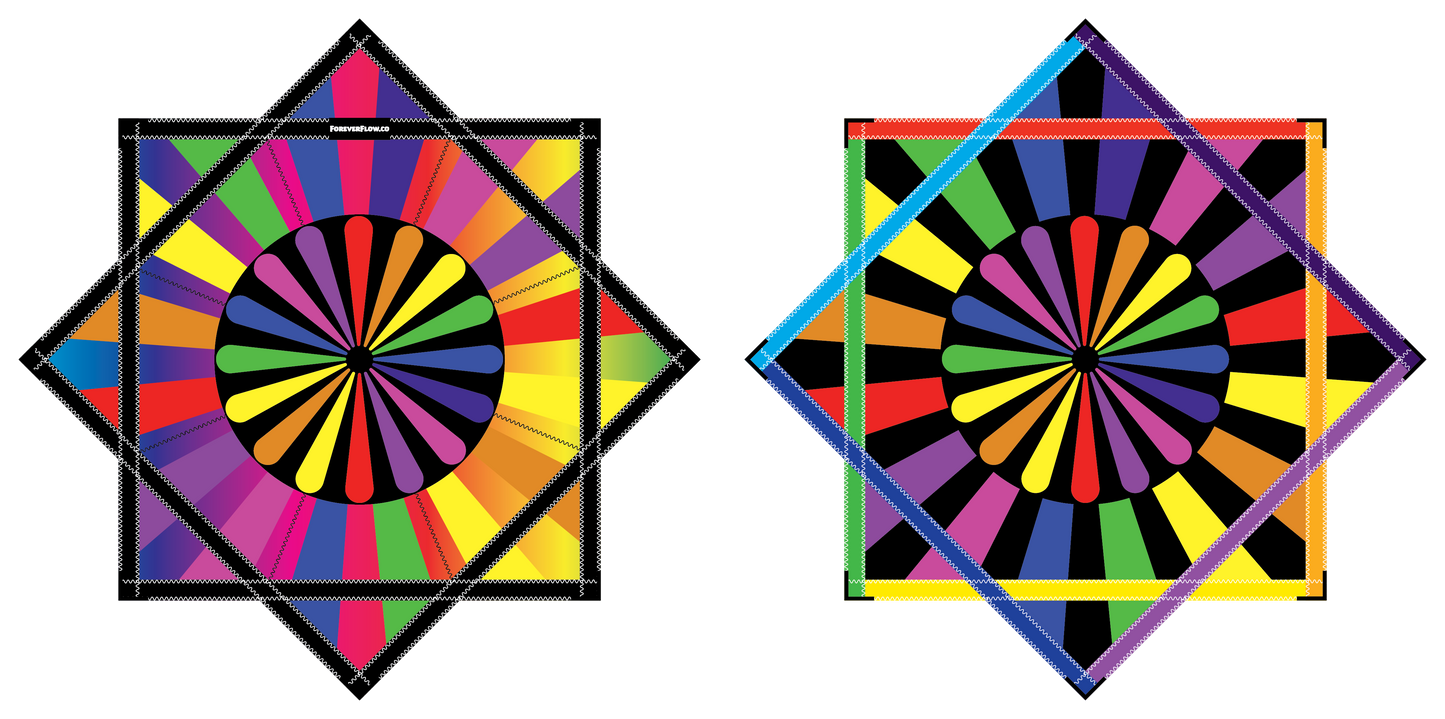 Round Rainbow – Forever FlowStar 26" (Ready To Ship-Drops Aug. 20th)