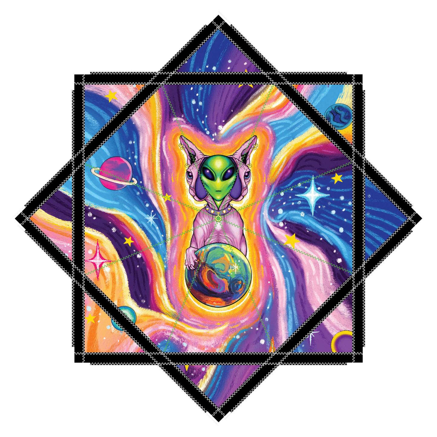 " Cats ARE Aliens " by Spencer Helix – Forever FlowStar 26" (Pre-Sale)