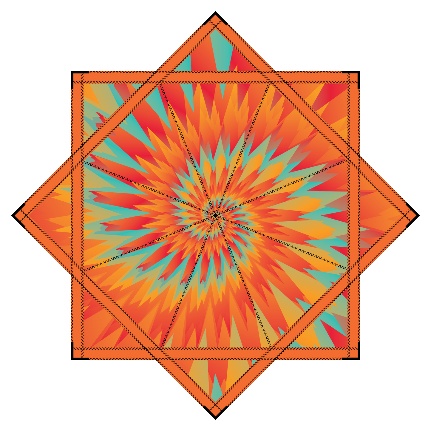 Sunrise Flame – Forever FlowStar 26" (Ready To Ship)