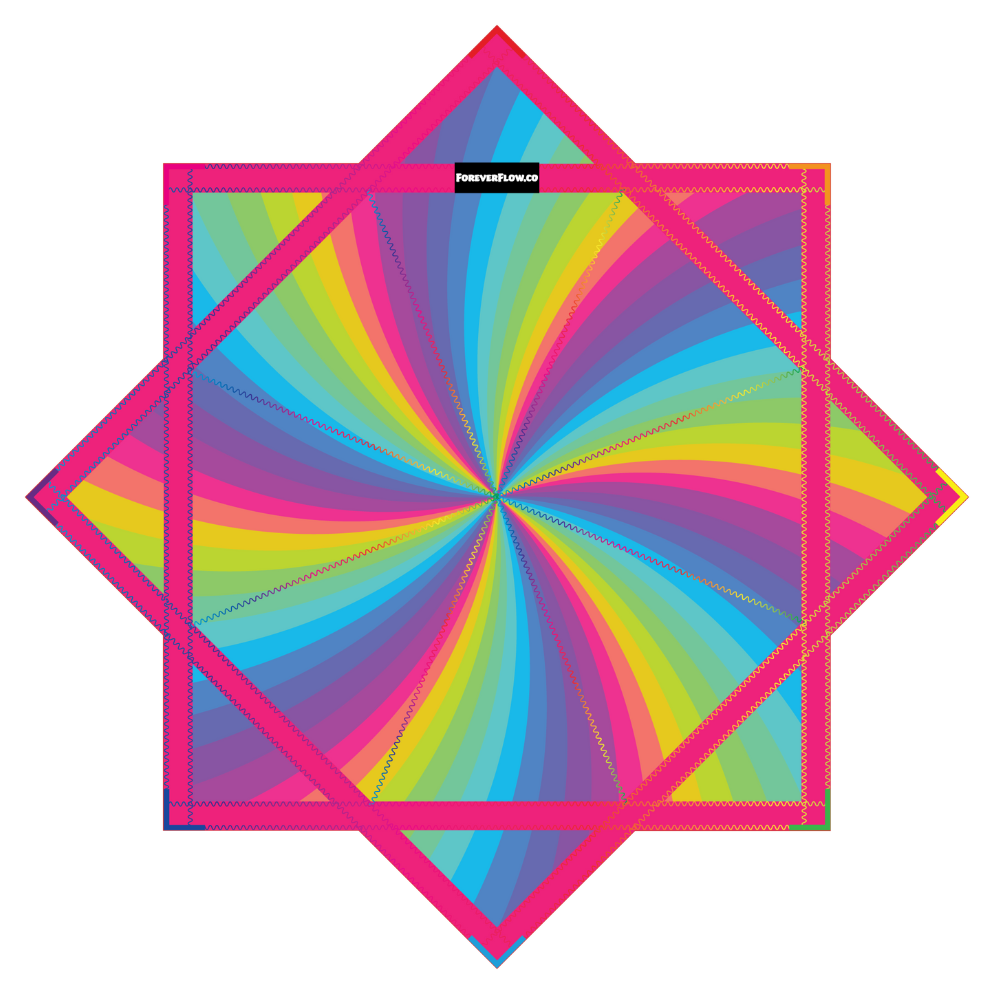 Taste The Rainbow (No Pattern) – JUMBO FlowStar 48" (Ready To Ship)
